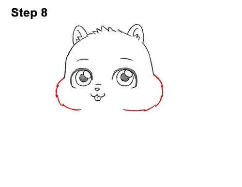 How to Draw Cute Cartoon Squirrel Chibi 8