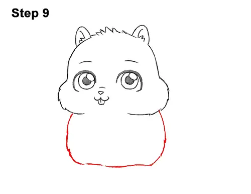 How to Draw Cute Cartoon Squirrel Chibi 9