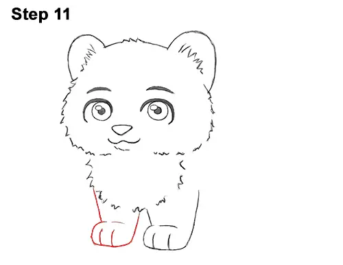 Draw Cartoon Mini Little Tiger Cub 11