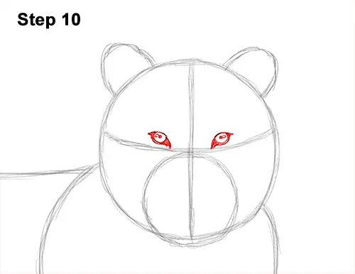 How to Draw a Tiger Laying Lying Down 10