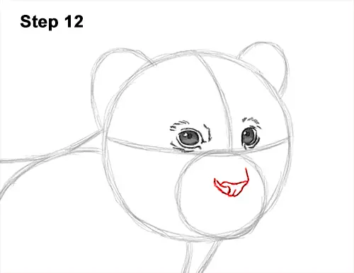 How to Draw a Cute Baby Tiger Cub 12