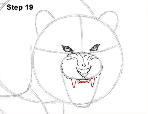 How to Draw a Mean Tiger Roaring Growling Stalking 19