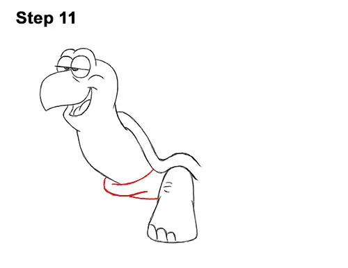 How to Draw Funny Cartoon Turtle Tortoise 11