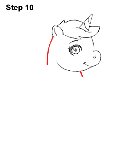 How to Draw a Cute Little Mini Chibi Cartoon Unicorn Horse Pony 10