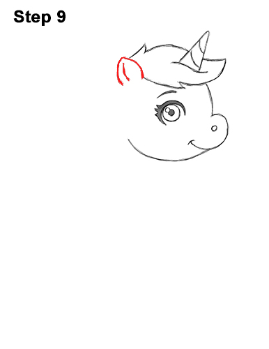 How to Draw a Cute Little Mini Chibi Cartoon Unicorn Horse Pony 9