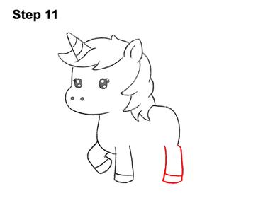 how to draw cartoon unicorn