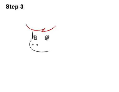 How to Draw Cute Cartoon Unicorn Pony 3