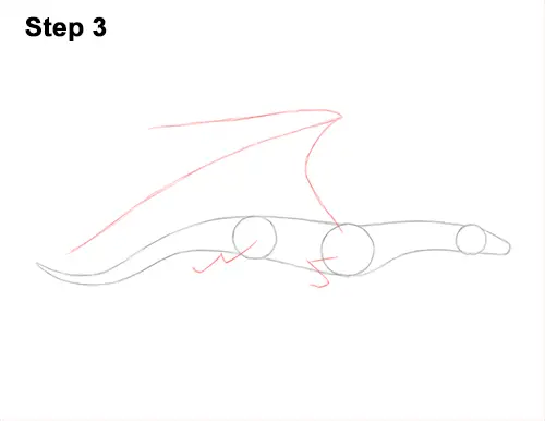 How to Draw a Wind Dragon Flying Wings 3