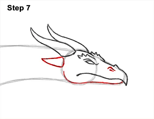 How to Draw a Wind Dragon Flying Wings 7