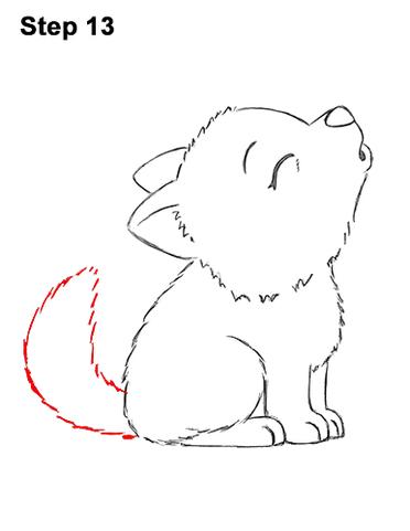 Cartoon Wolf Drawing - How To Draw A Cartoon Wolf Step By Step