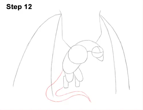 How to Draw Wyvern Dragon Wings Flying 12